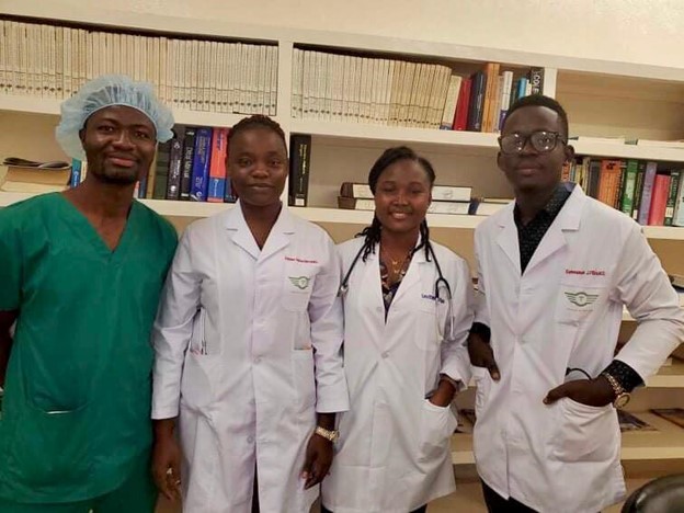 Four new postgraduate medical doctors on intensive three-month internship at Firestone Liberia’s Duside hospital